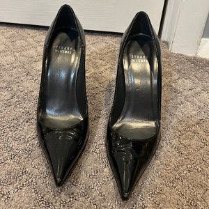 Black Stuart Weitzman stilettos size 8.